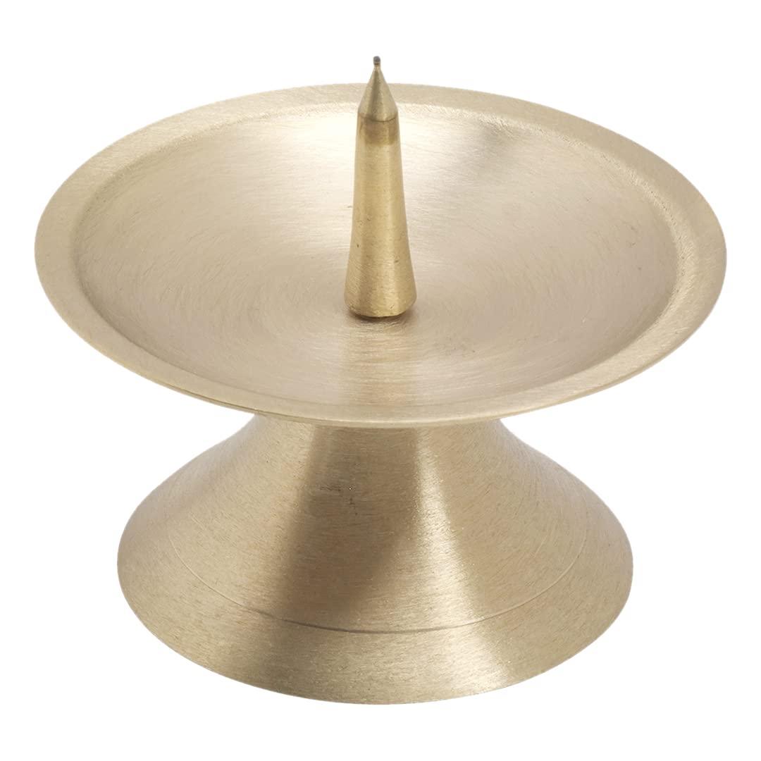 NKlaus Scheibenleuchter Messing goldmatt Dornleuchter Ø 9 cm
