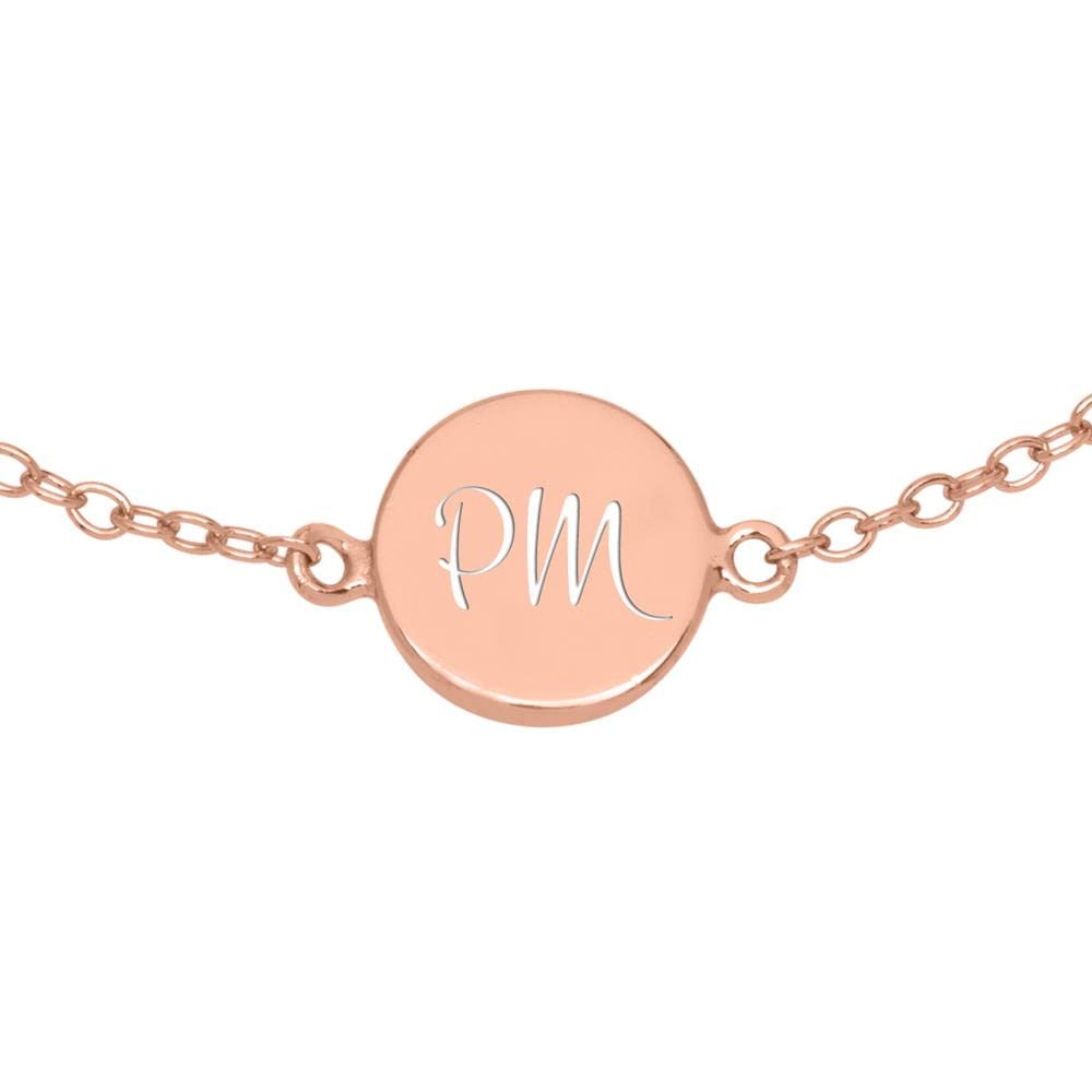 JEWLIX ID-Armbänder Armband Sterlingsilber rosévergoldet