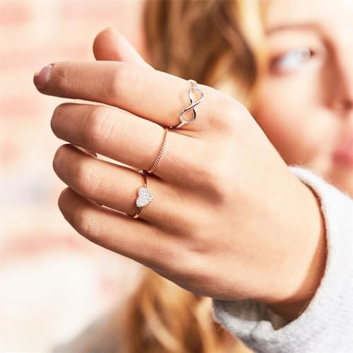 JEWLIX SR0332 Ring Roségold 925 Silber Gr.58