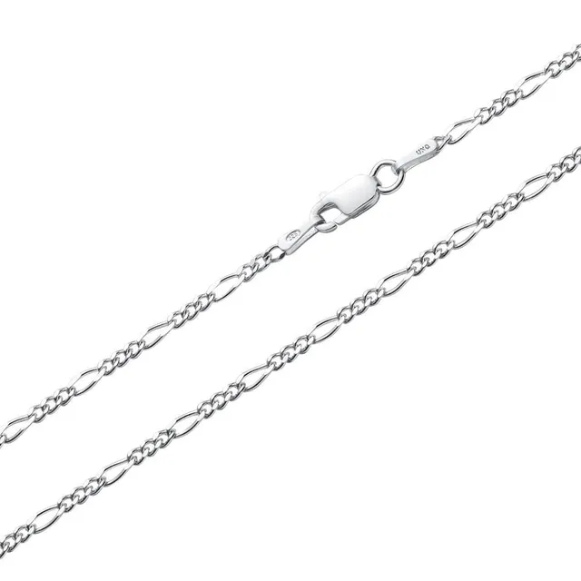 JEWLIX Figaroketten FK0020 Kette Silber 2mm 50cm mit Etui