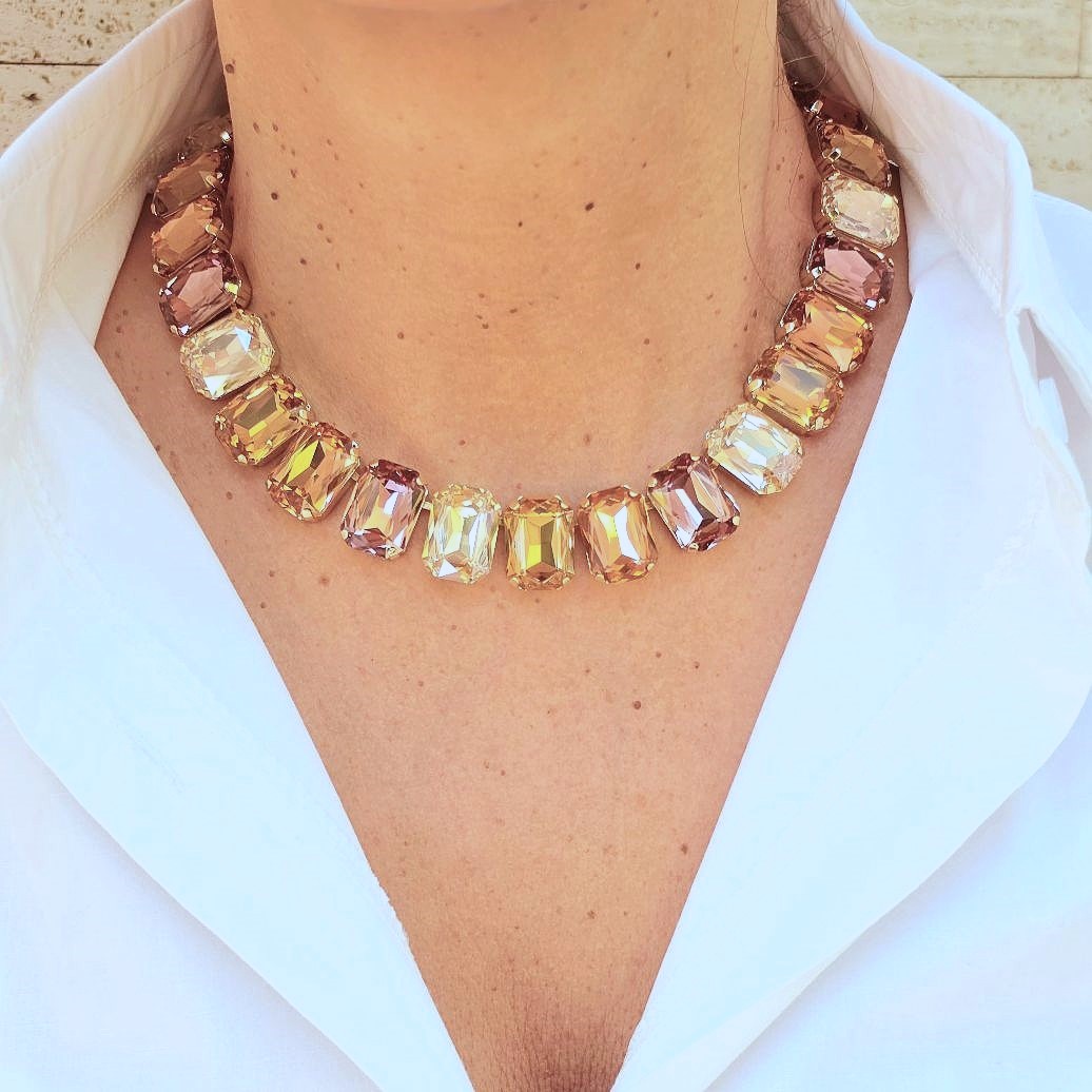 Alevá Bijoux Collane Princess Ambra Halskette vergoldet