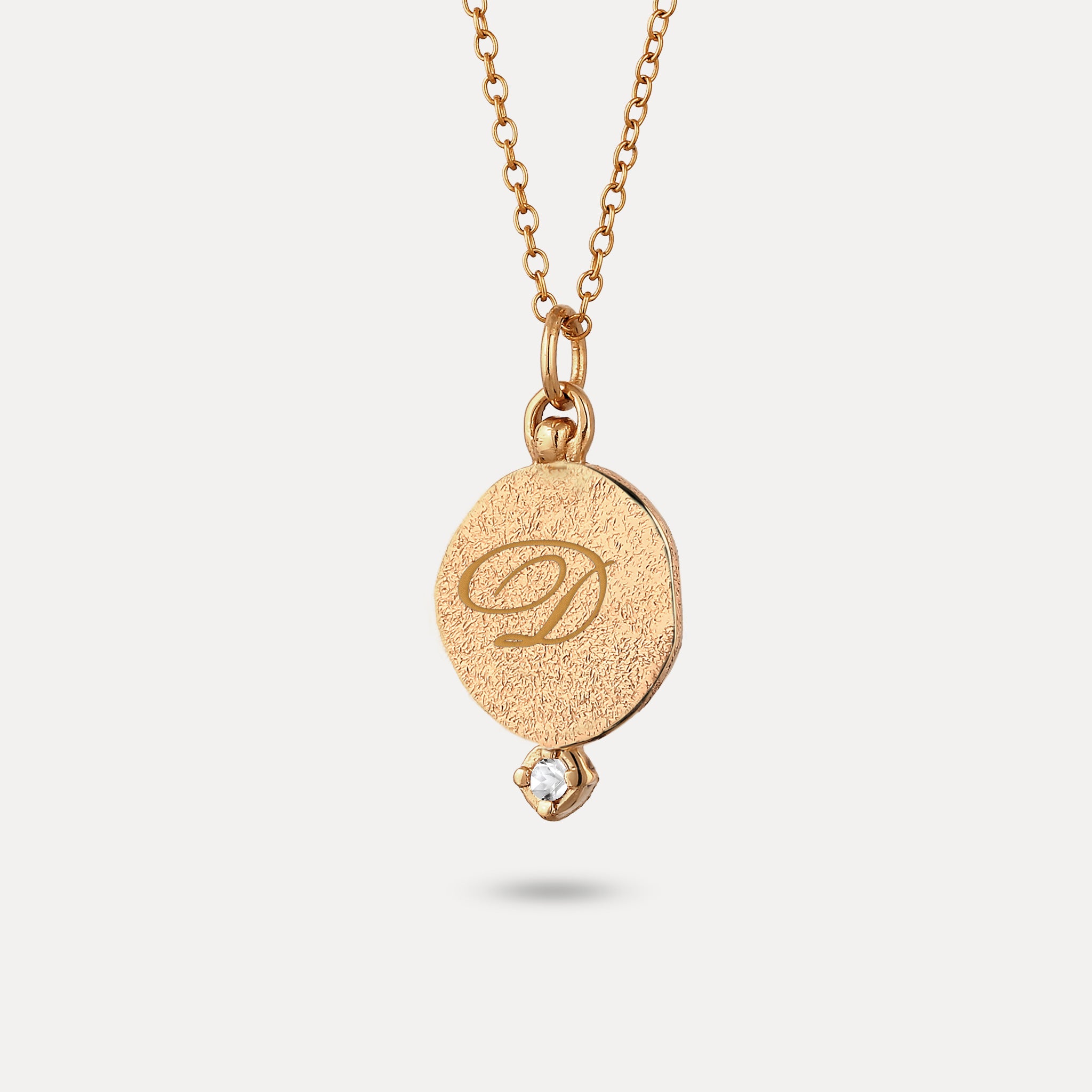 Stilnest Fluid Medallion Anhänger Saphir 585 Gold