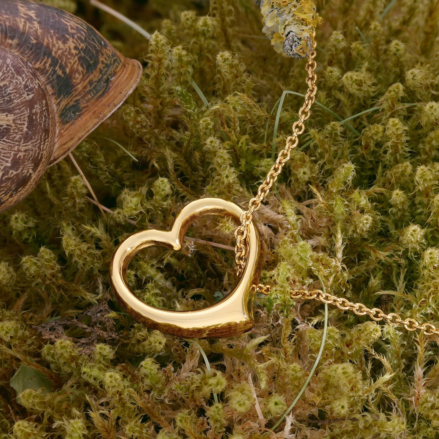 trendor Swinging Heart 21837 Vergoldet Halskette