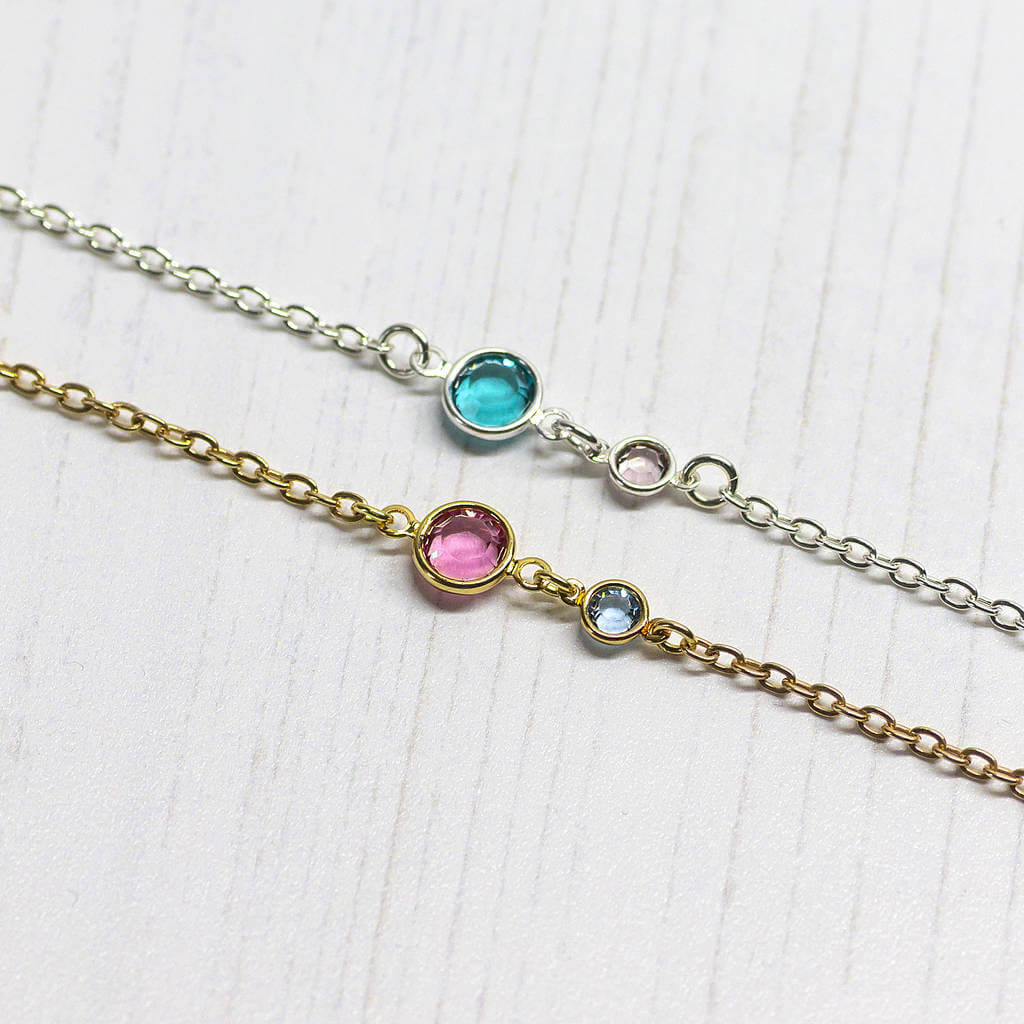 Joy by Corrine Smith Mother and Child Armband Gold Geburtsstein