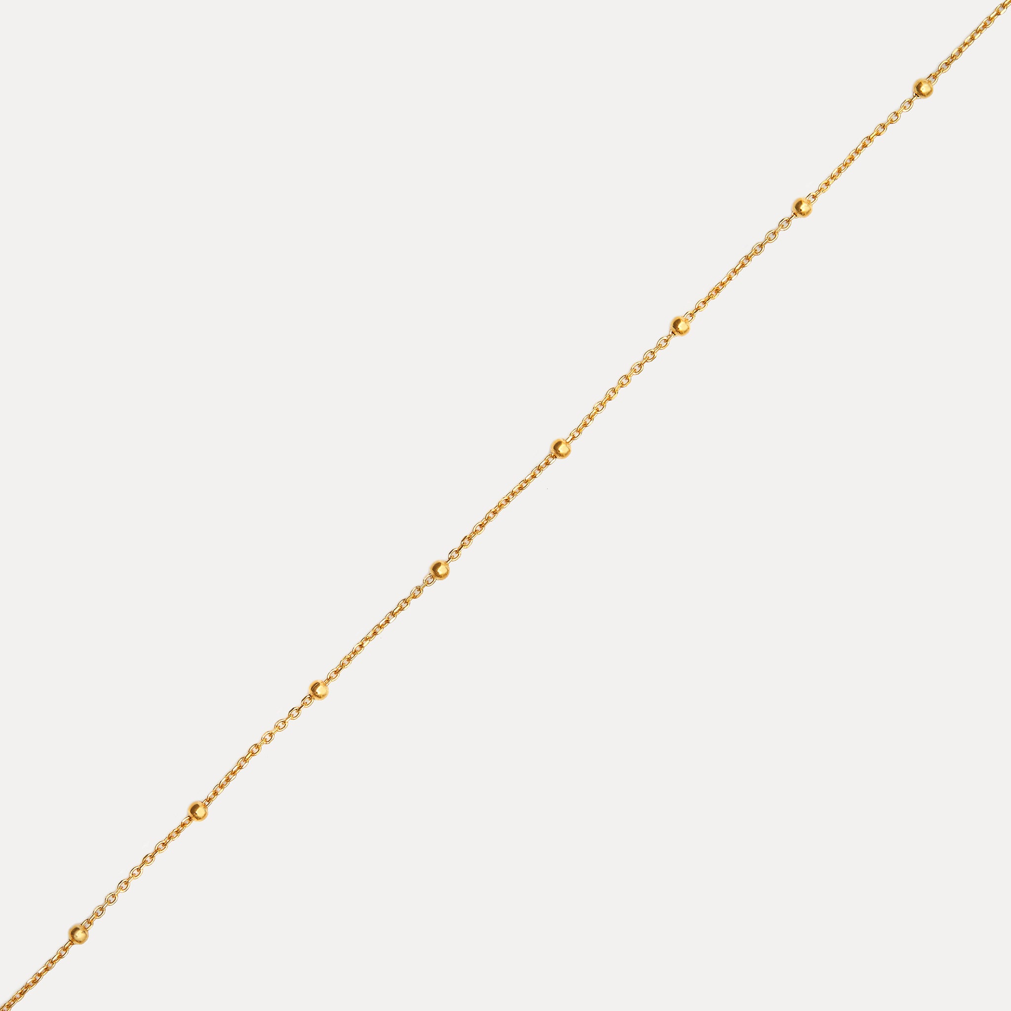 Stilnest Satellite Kette Ankerkette 24k Gold Vermeil 45cm