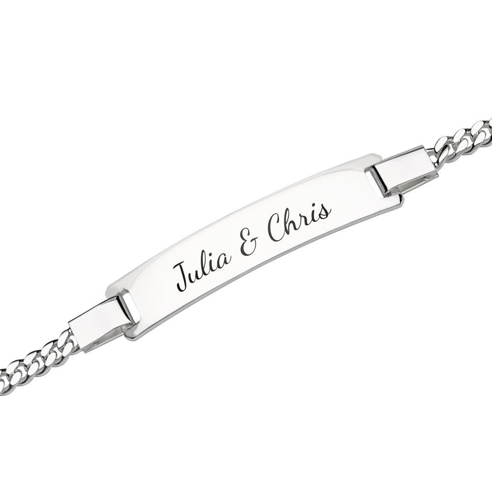 JEWLIX ID-Armbänder ID0035-C Armband Silber gravierbar