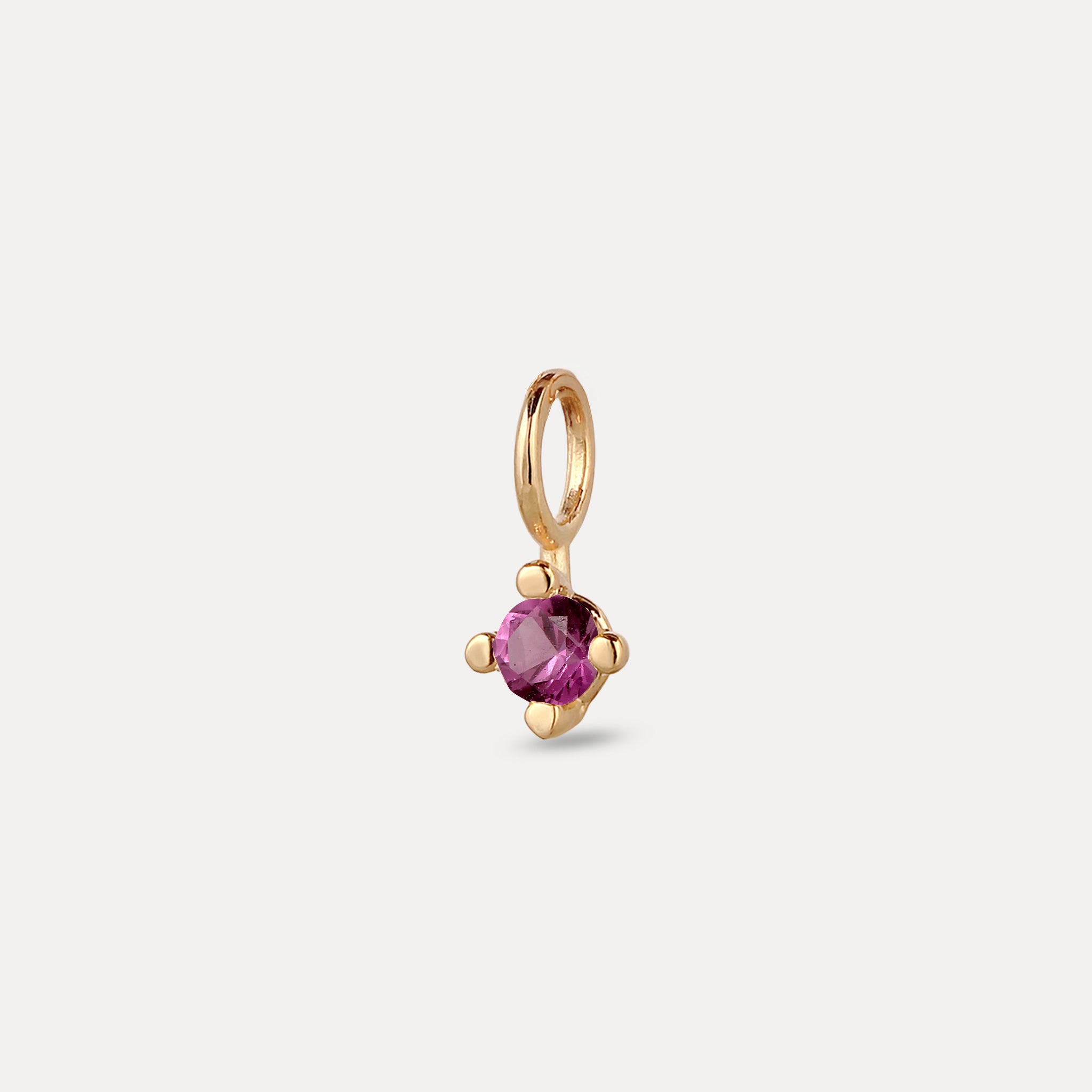 Stilnest Minimalist Birthstone Charm Anhänger Gold Januar