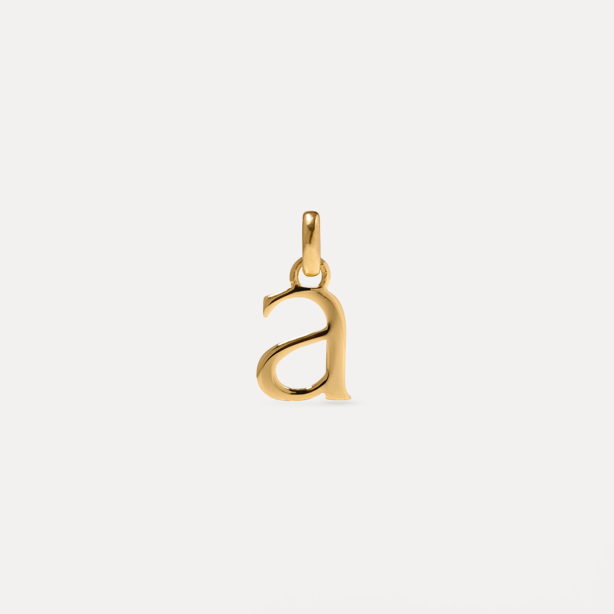 Stilnest Initial Anhänger 24k Gold Vermeil A