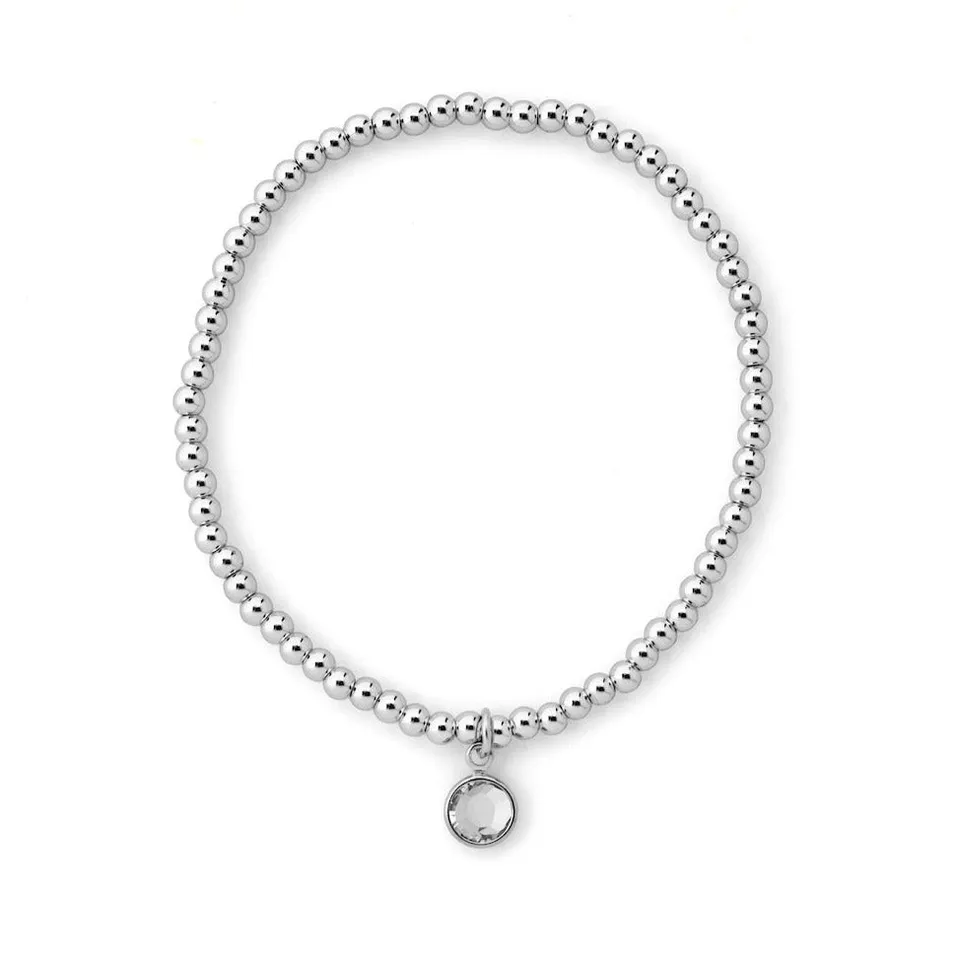 Joy by Corrine Smith April Birthstone Armband Silber April Kristall