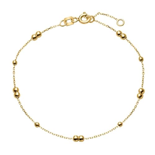 JEWLIX ID-Armbänder Armkette Damen 9 Karat Gold