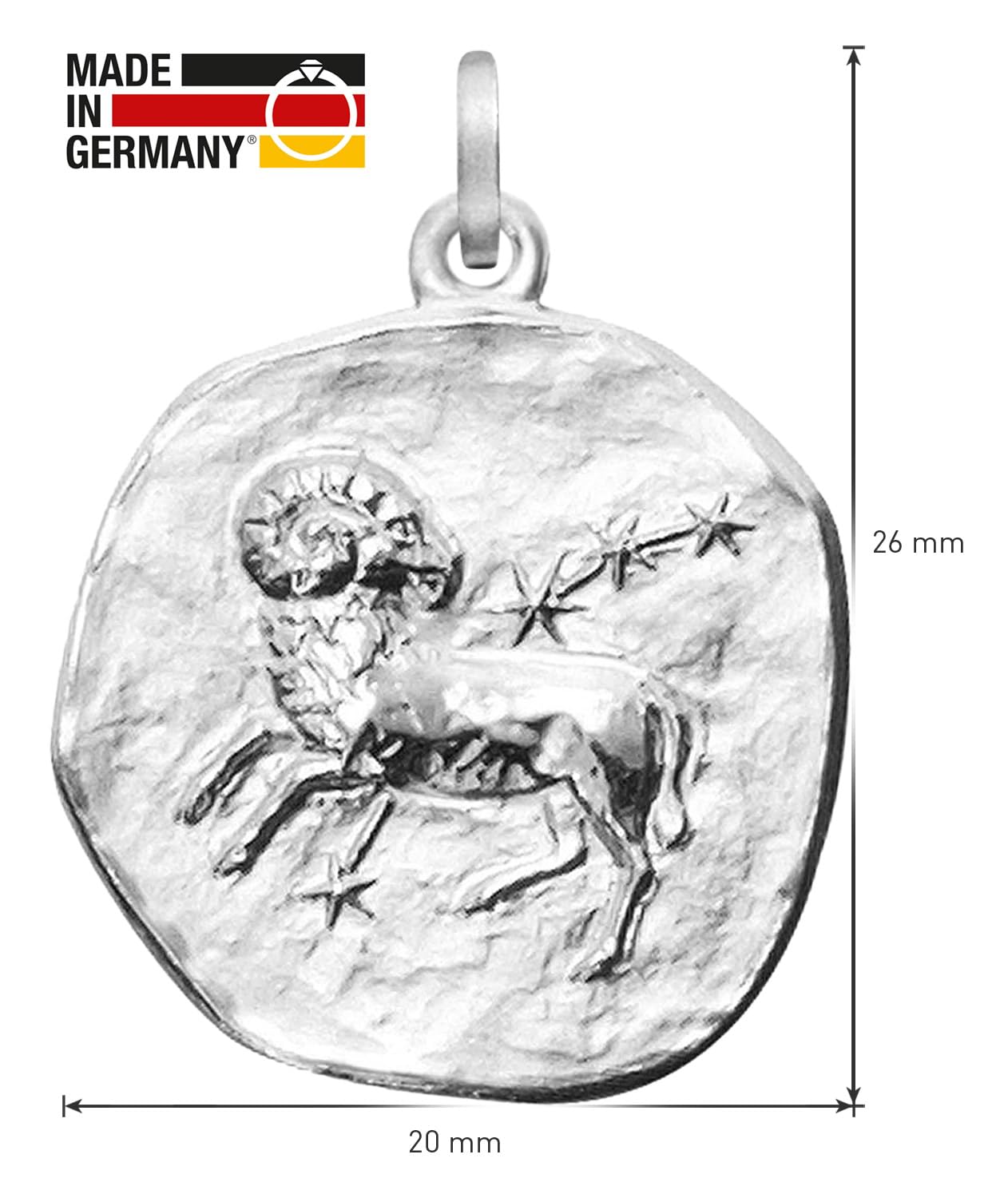 trendor Anhänger Sternzeichen Widder 08453-04 Silber 20 mm