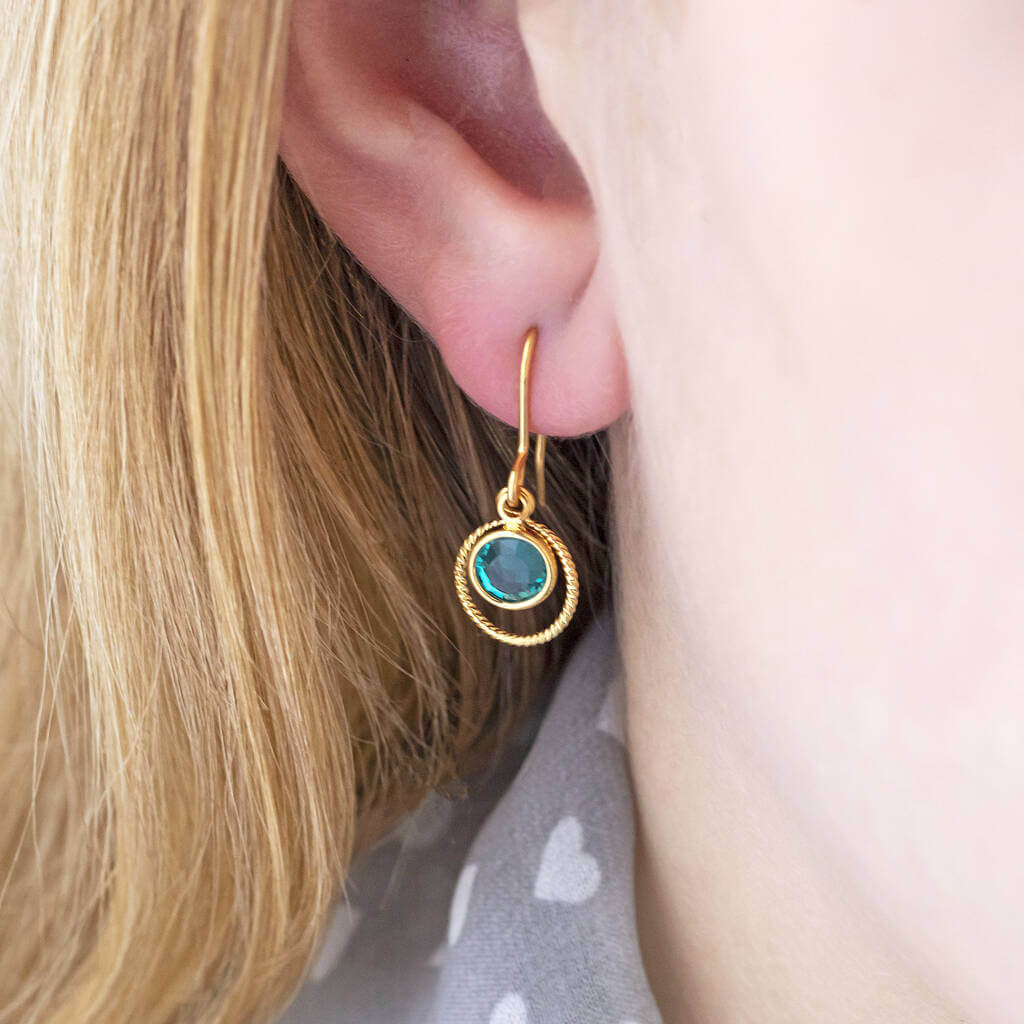 Joy by Corrine Smith Eternity Geburtsstein Ohrringe Gold