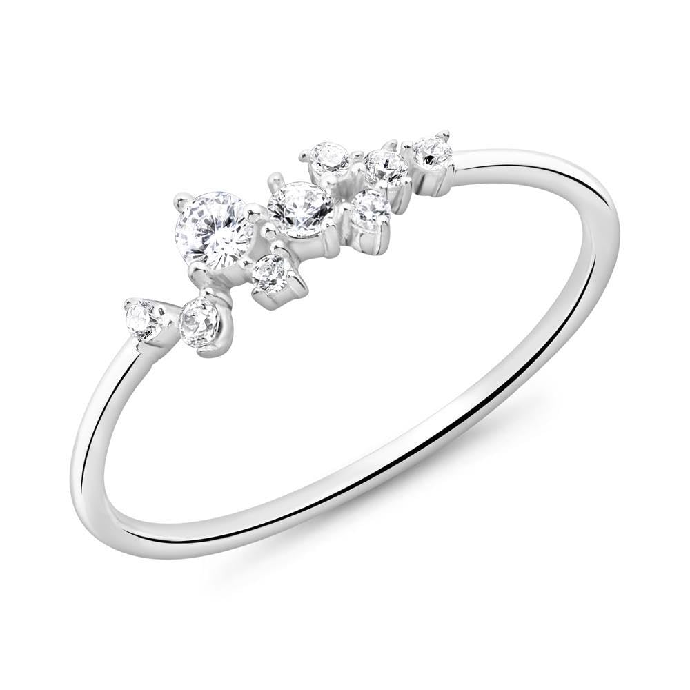 JEWLIX Damenring Sterlingsilber 925 Zirkonia Gr. 52