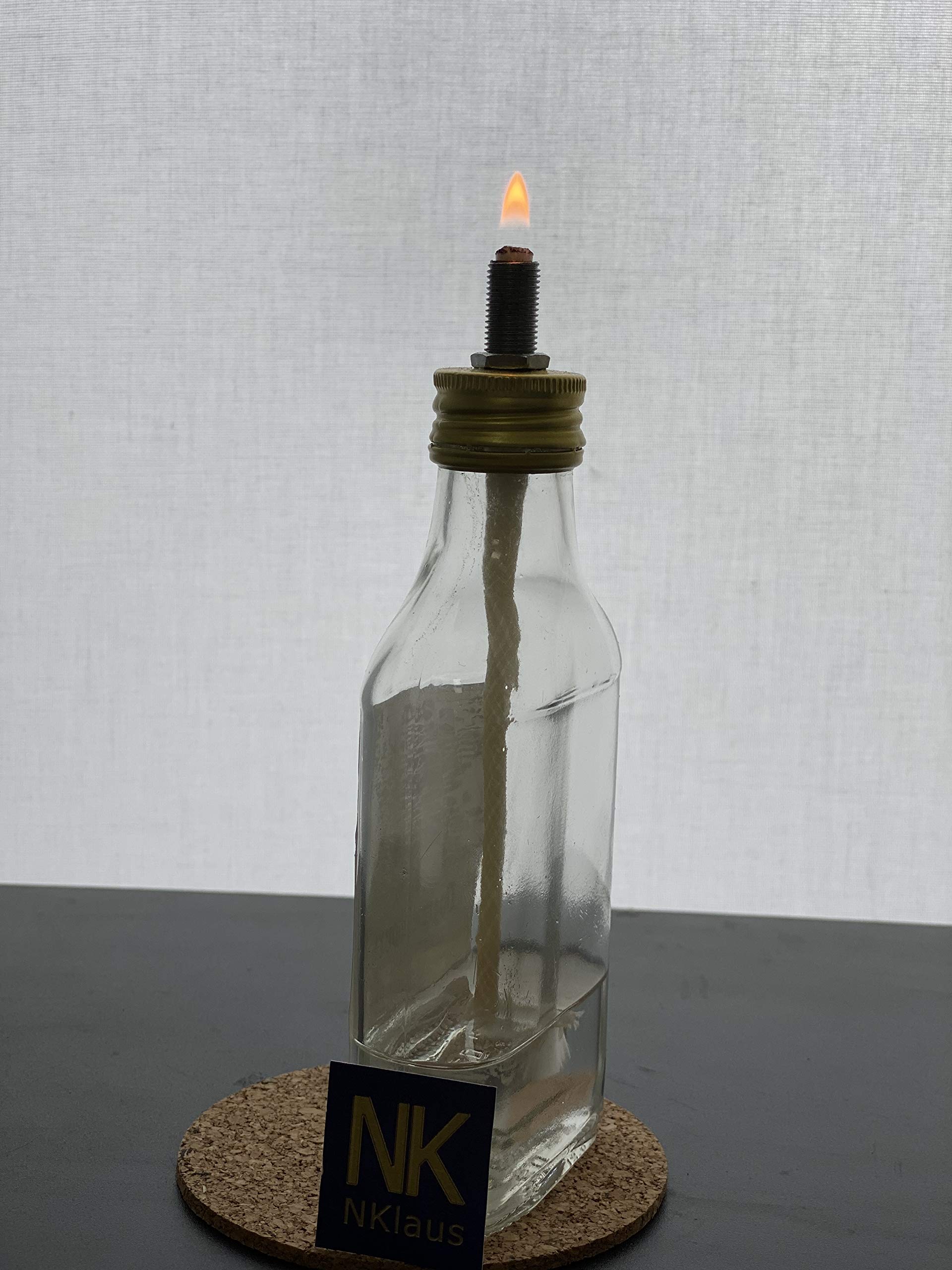 NKlaus Candle Holder Glasfaser Docht 10mm 0,5 Meter