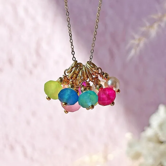 Joy by Corrine Smith Summer Charm Halskette Gold Bunt