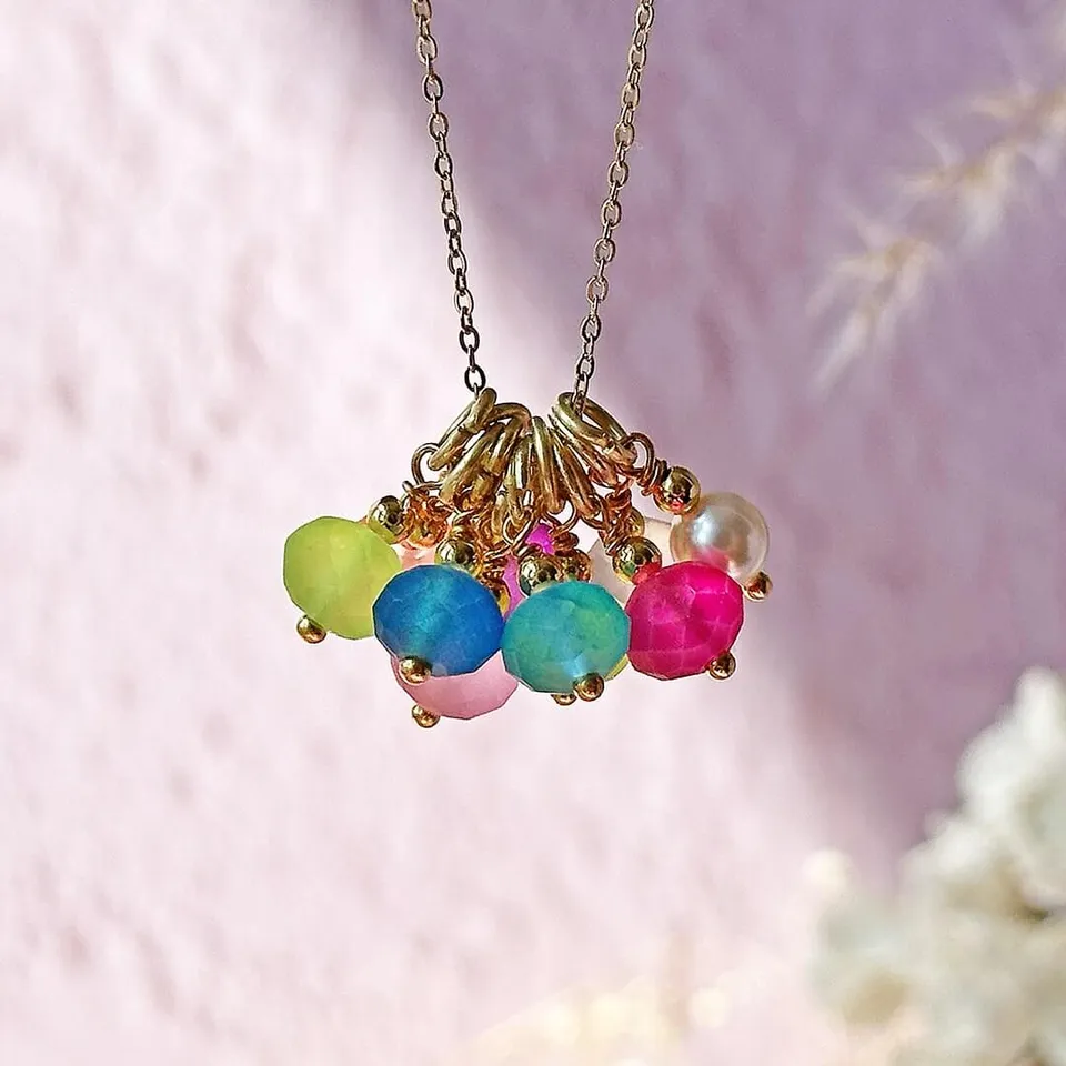 Joy by Corrine Smith Summer Charm Halskette Gold Bunt