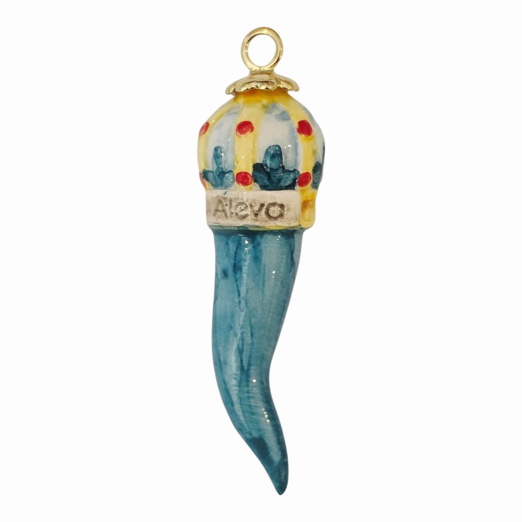 Alevá Bijoux Corno Anhänger Keramik Handglasiert