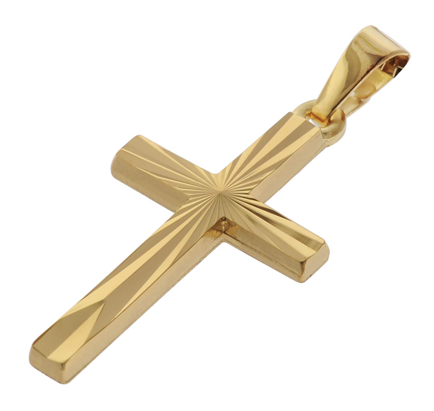 trendor Halsketten Kreuz-Anhänger Gold 750 50 cm 75438 Kette