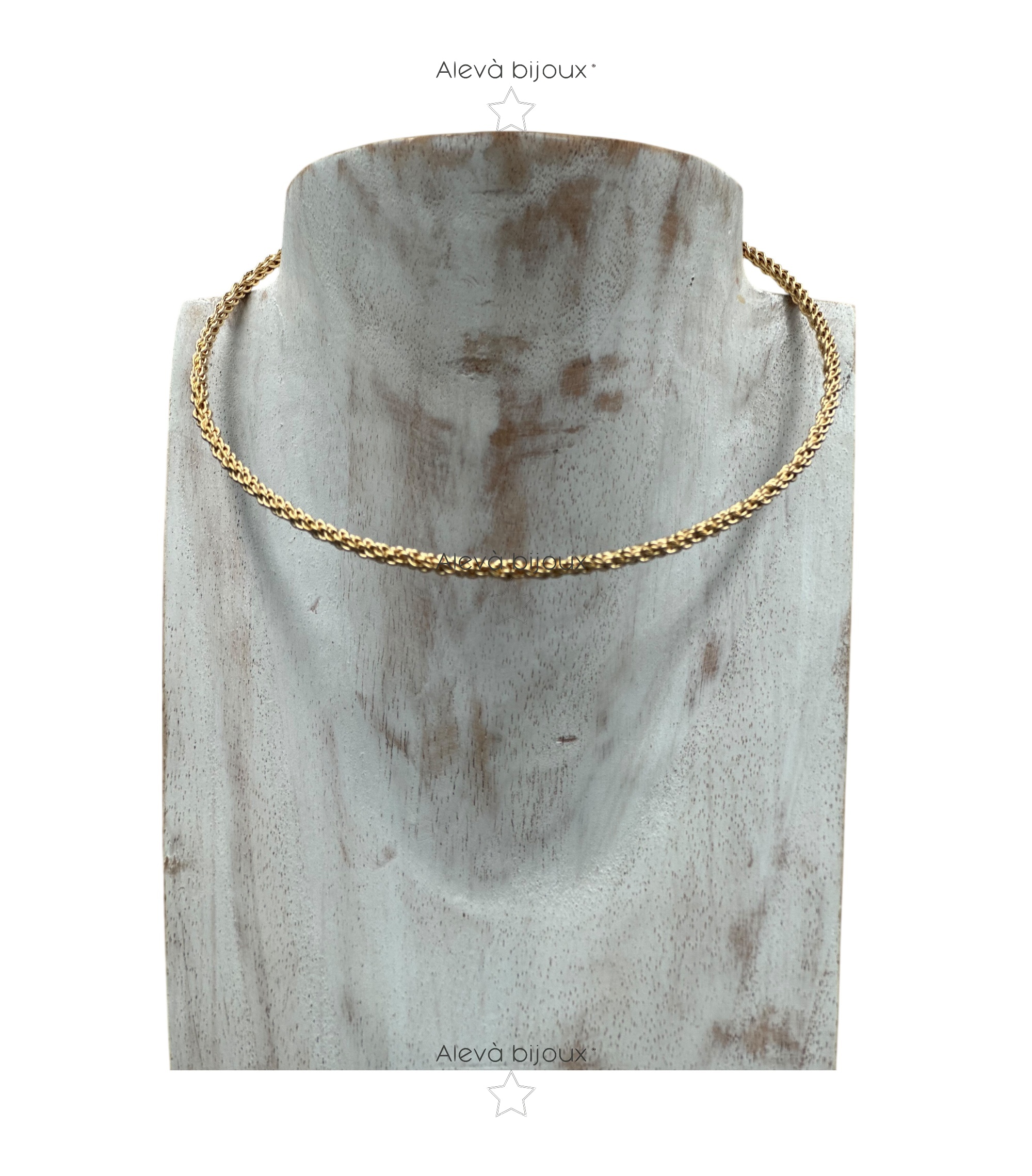 Alevá Bijoux Collane Collarino Torchon Halskette Gold