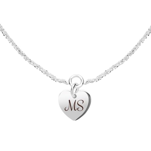 JEWLIX Armband 925er Silber mit Herzanhänger