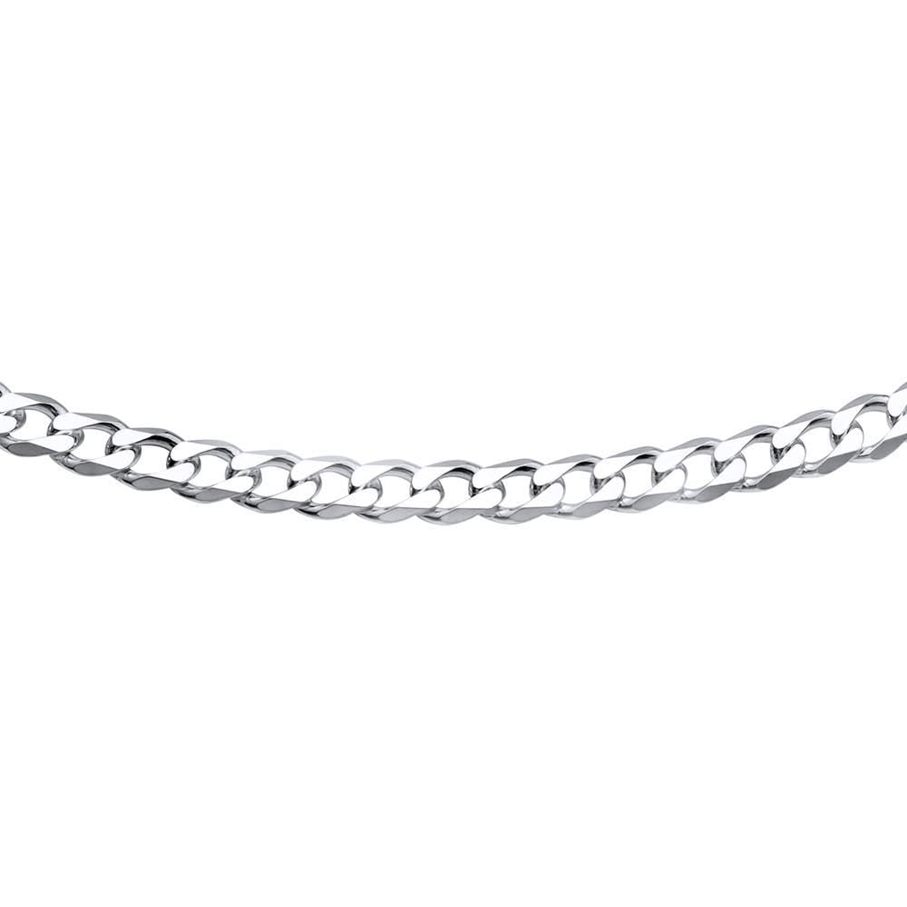 JEWLIX Panzerketten PK0045 Silberkette 4,5 mm 75 cm 925