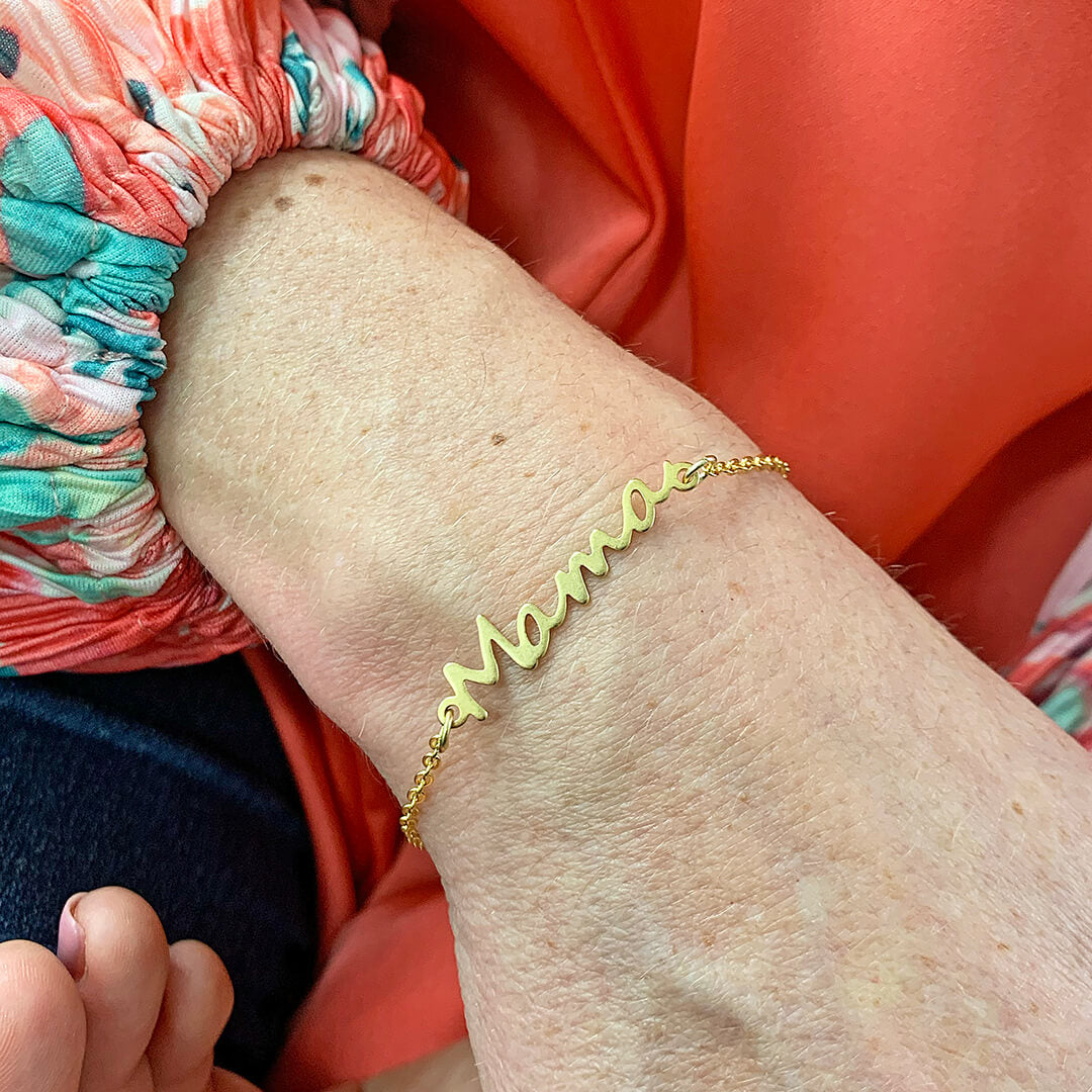 Joy by Corrine Smith Mama Armband Silber Schriftzug 19 cm
