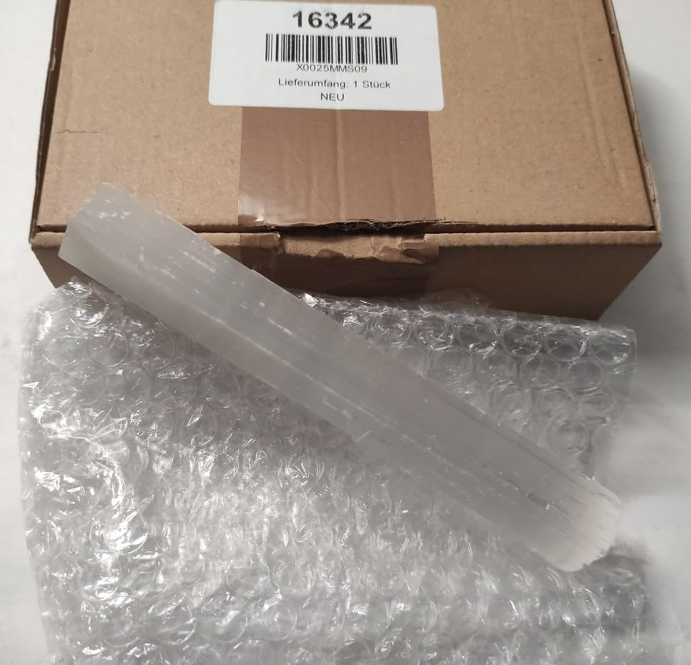 NKlaus Healing Crystals Selenit-Stab 15cm Energiestab 1 Stück