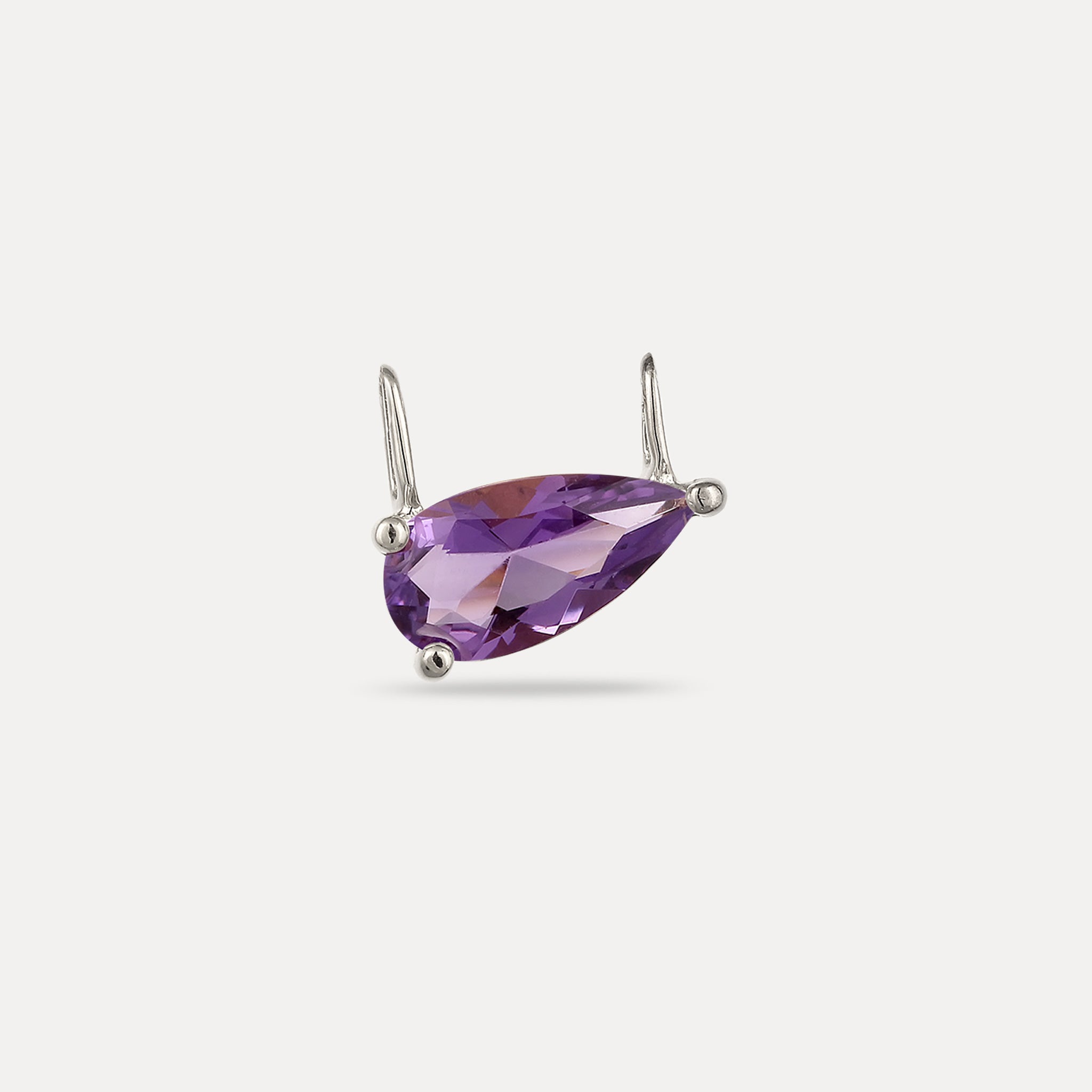 Stilnest Balance Drop Amethyst Anhänger 24k Gold Vermeil