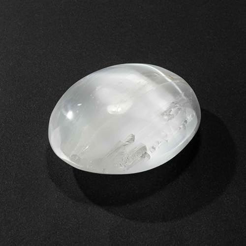 NKlaus Healing Crystals Selenit-Handschmeichler 9-10 cm 257g