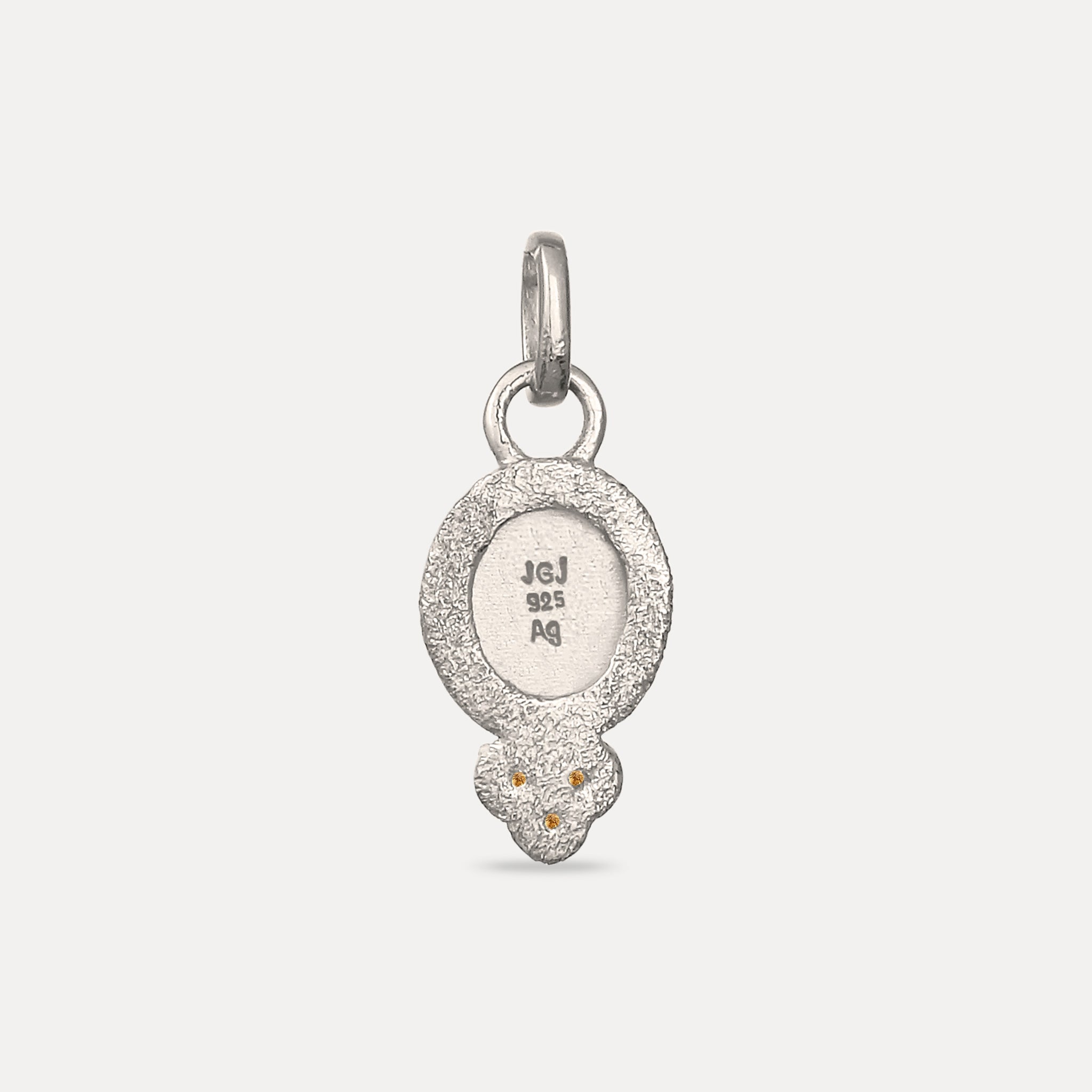 Stilnest Trinity Emblem Anhänger Gold Vermeil Granat