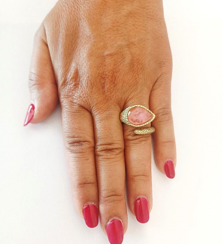 Alevá Bijoux Calypso Ring Bronze Quarz verstellbar