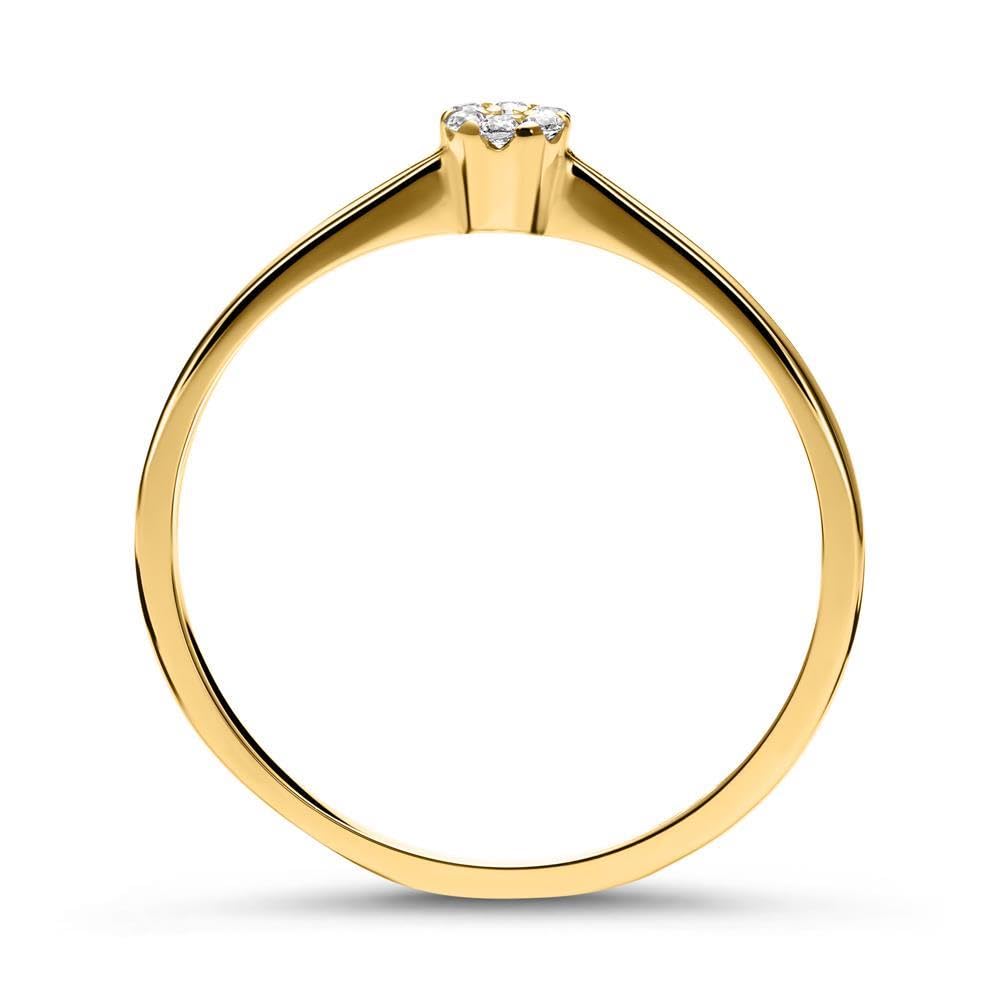 JEWLIX Ring 9 Karat Gold Zirkonia Größe 58