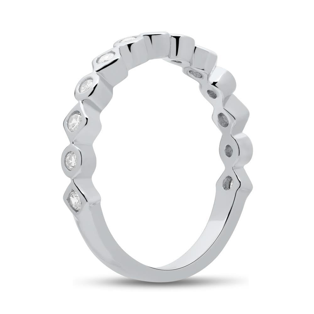 JEWLIX SR0419 Damenring 925er Silber Zirkonia Gr. 58