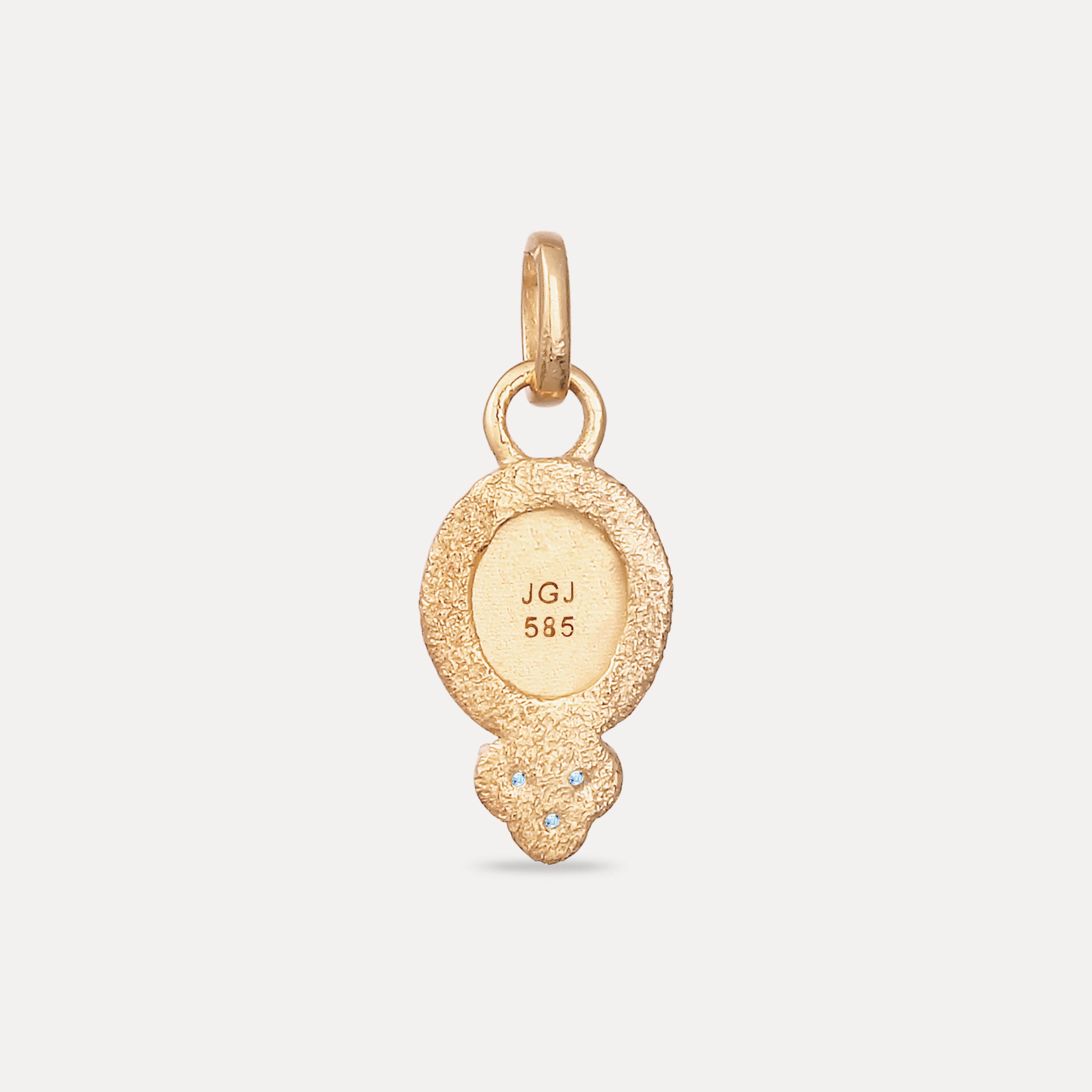 Stilnest Trinity Emblem Anhänger Aquamarin 585 Gold