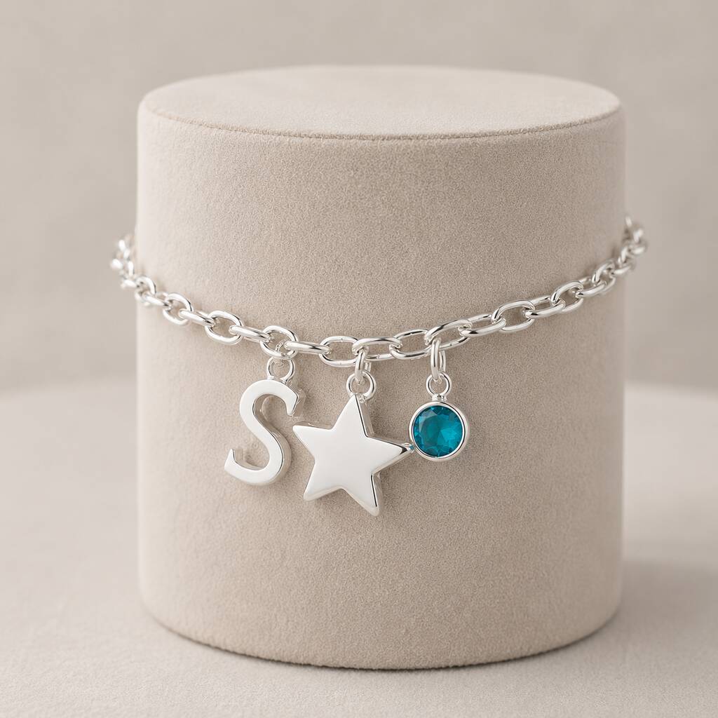 Joy by Corrine Smith Child Charm Armband Silber personalisiert