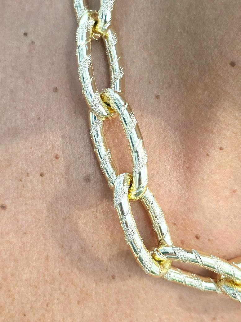 Alevá Bijoux Collane Rodi Rock Halskette Gold