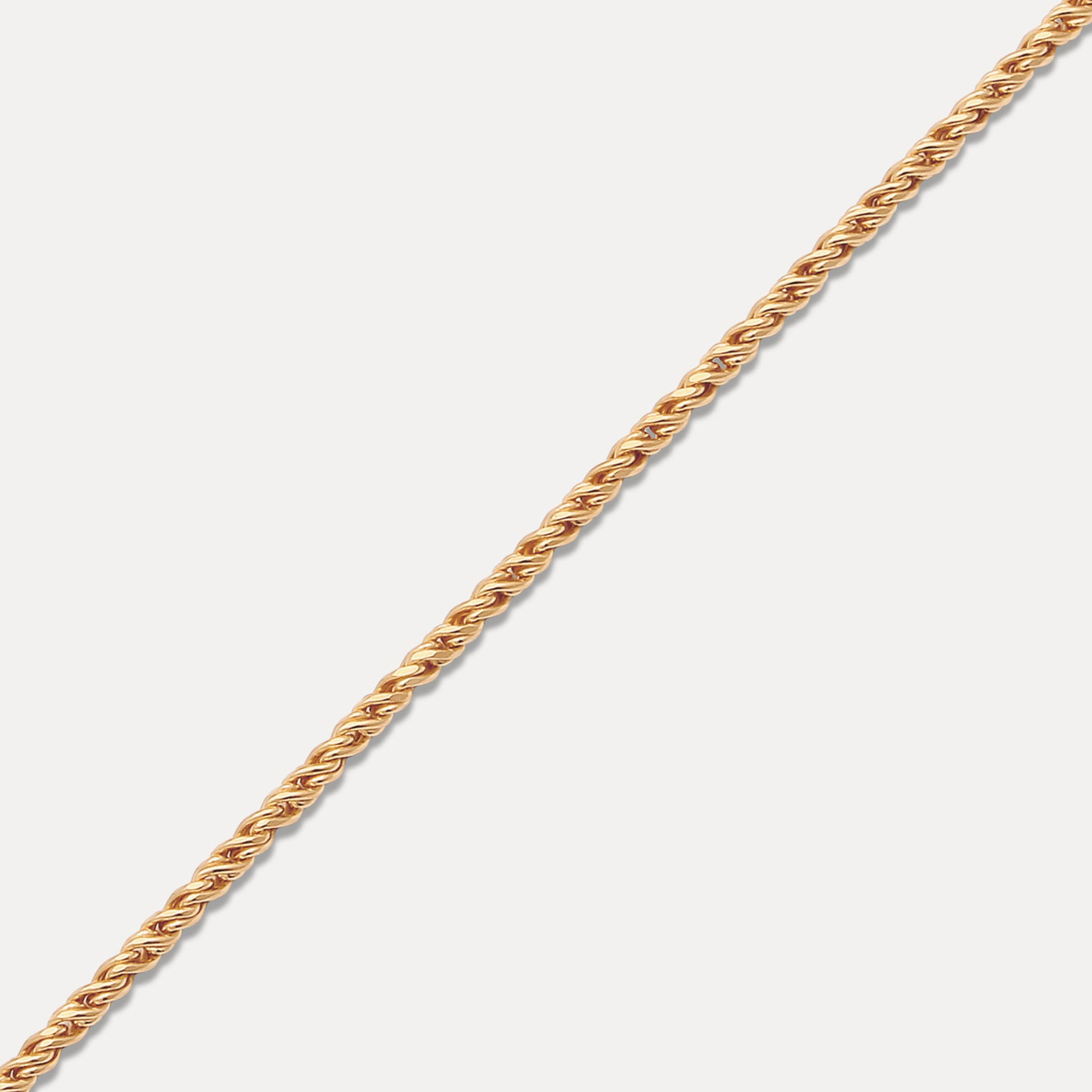 Stilnest Spiral Chain Choker Halskette 24k Gold Vermeil verstellbar