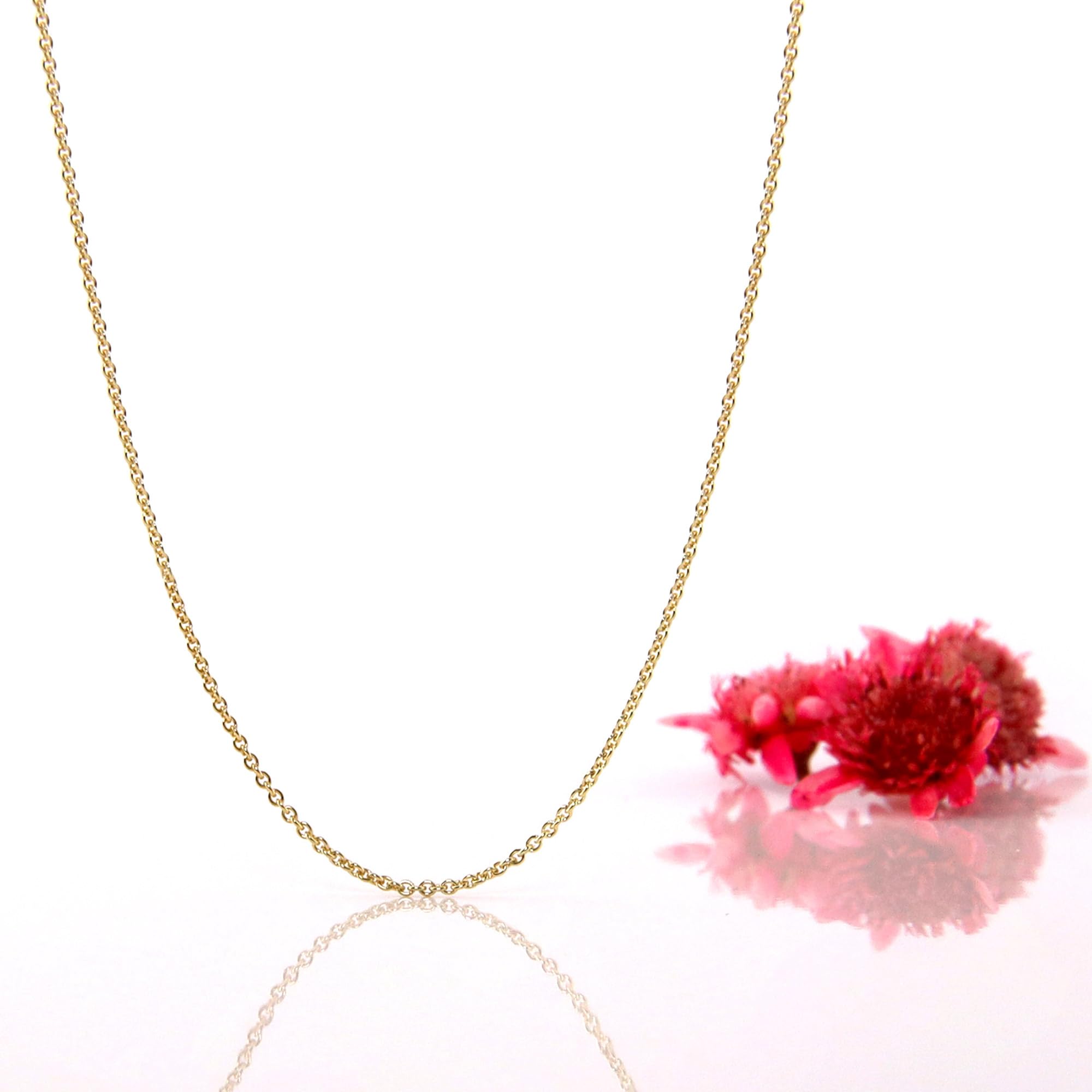 trendor Halsketten Ankerkette 333 Gold 0,8 mm 50 cm 72405