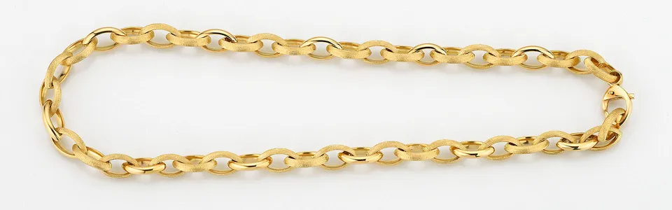 Eugen Rühle Fantasieketten Fantasiekette 8,5mm Halskette 585 Gelbgold 45cm