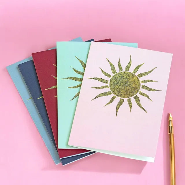 Joy by Corrine Smith Sun Grusskarten 5er Set A6 blanko