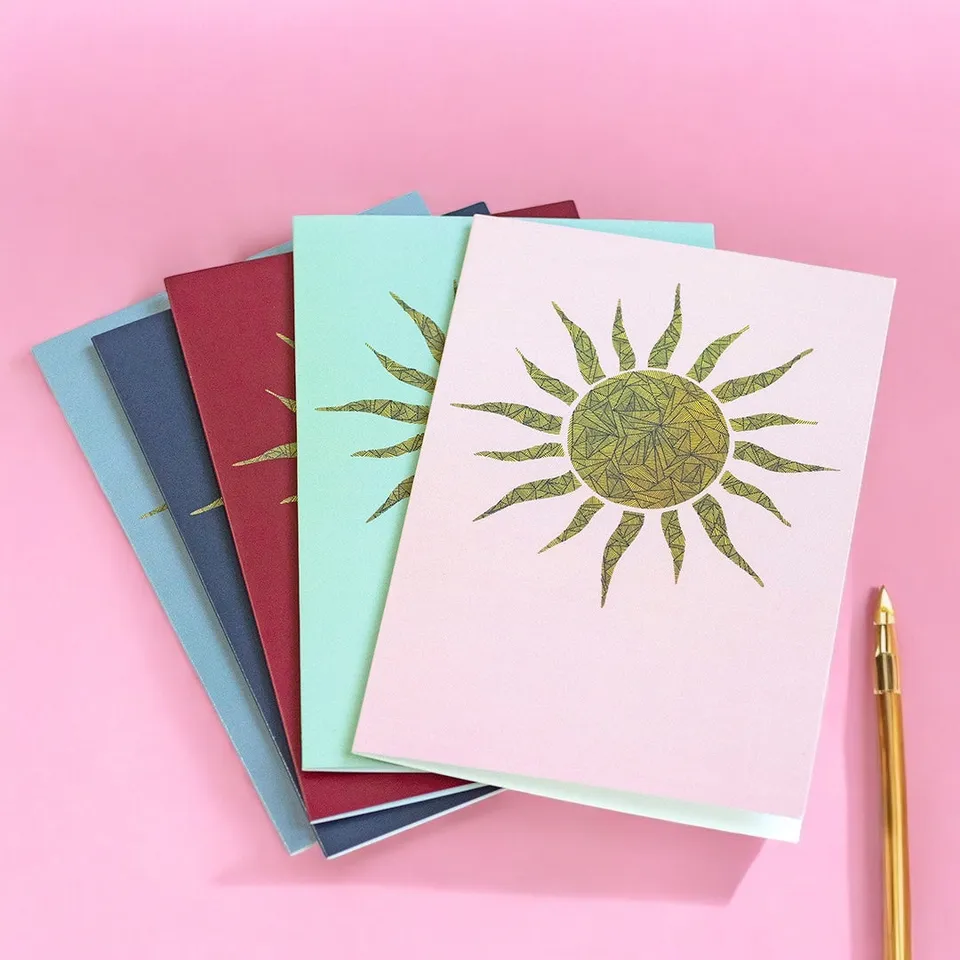 Joy by Corrine Smith Sun Grusskarten 5er Set A6 blanko