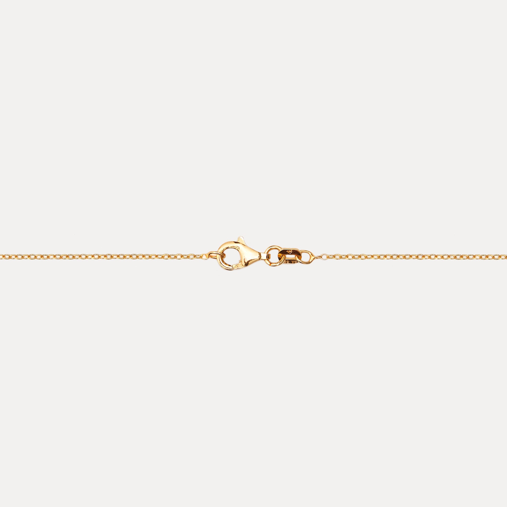 Stilnest Ankerkette Halskette 24k Gold Vermeil 45cm