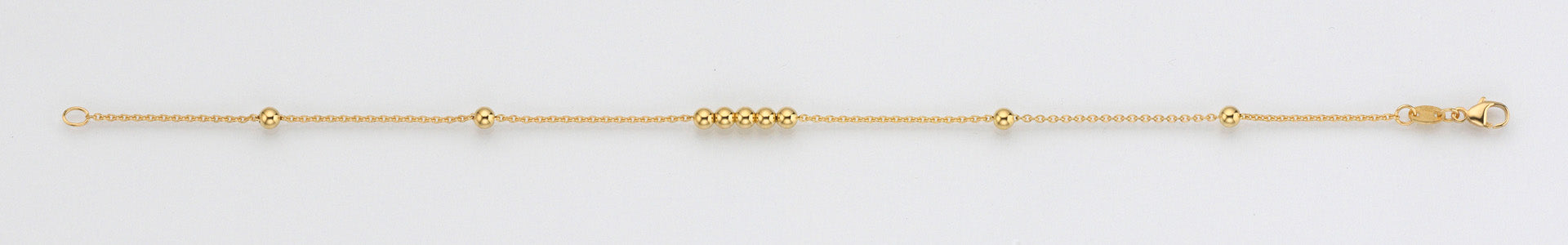 Eugen Rühle Armbänder Anker Armband Gold 585 9 Kugeln