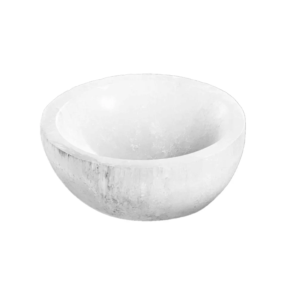 NKlaus Healing Crystals Selenit-Schale 6cm rund