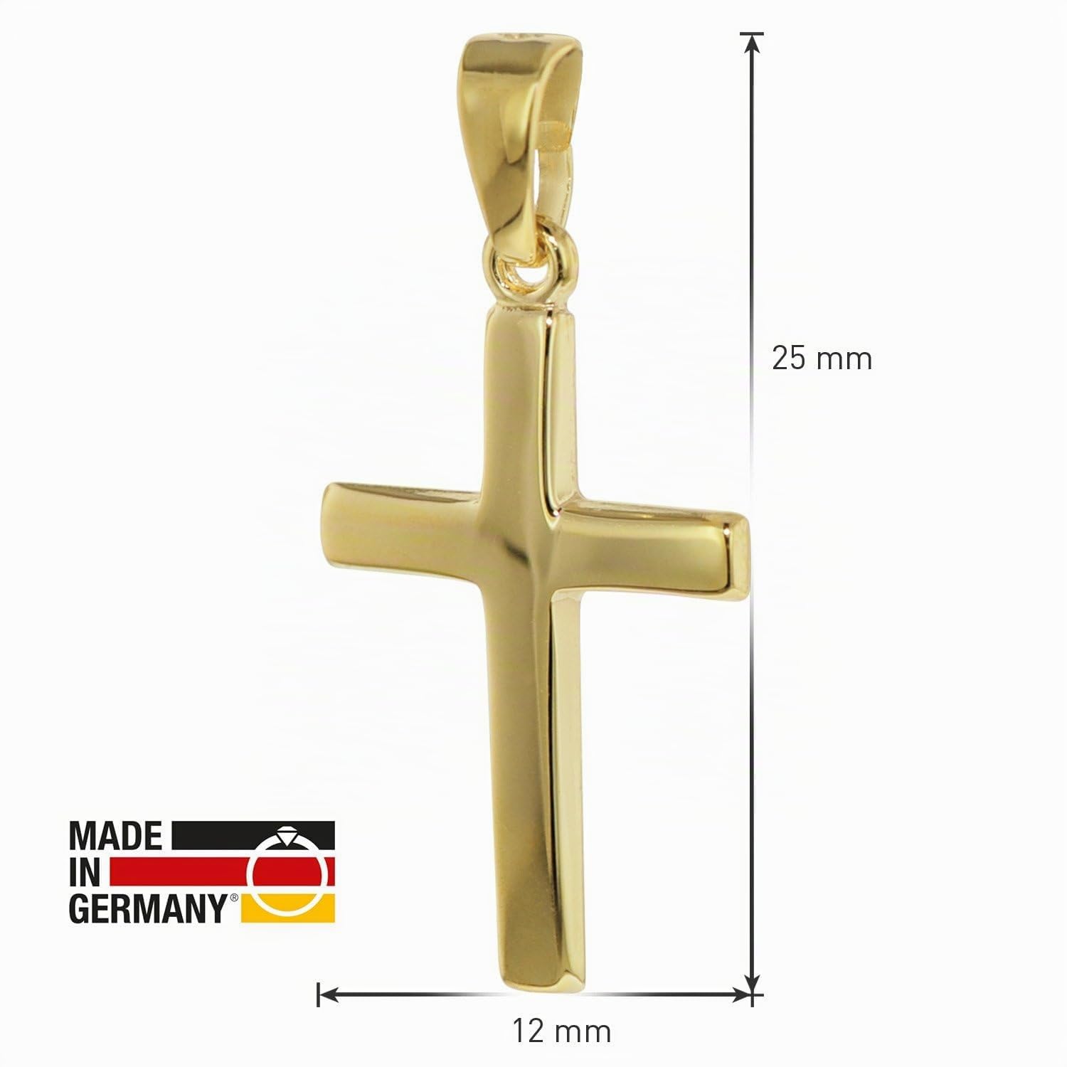 trendor 39438 Kreuz Halskette Gold 333 40 cm