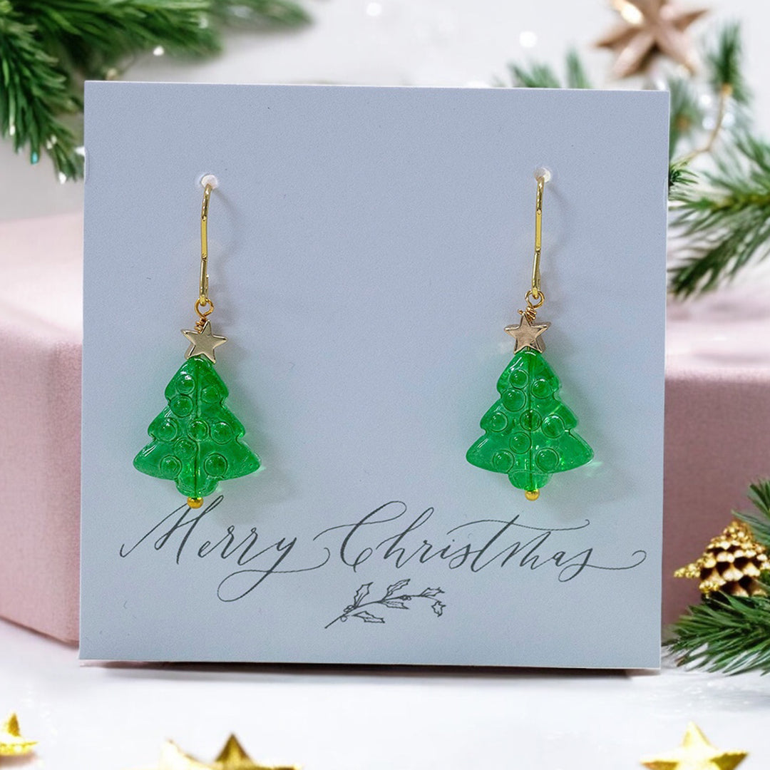 Joy by Corrine Smith Christmas Tree Ohrringe Silber