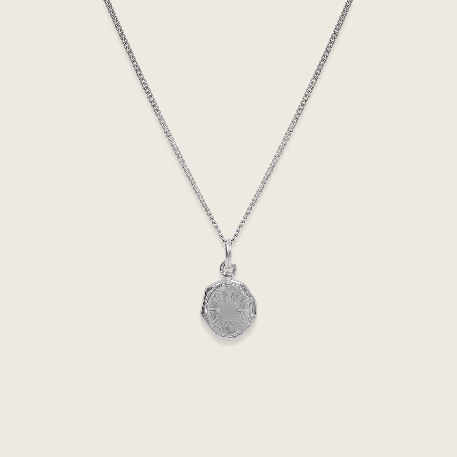 Stilnest Sun Seal Kette Halskette Gold Vermeil 45cm