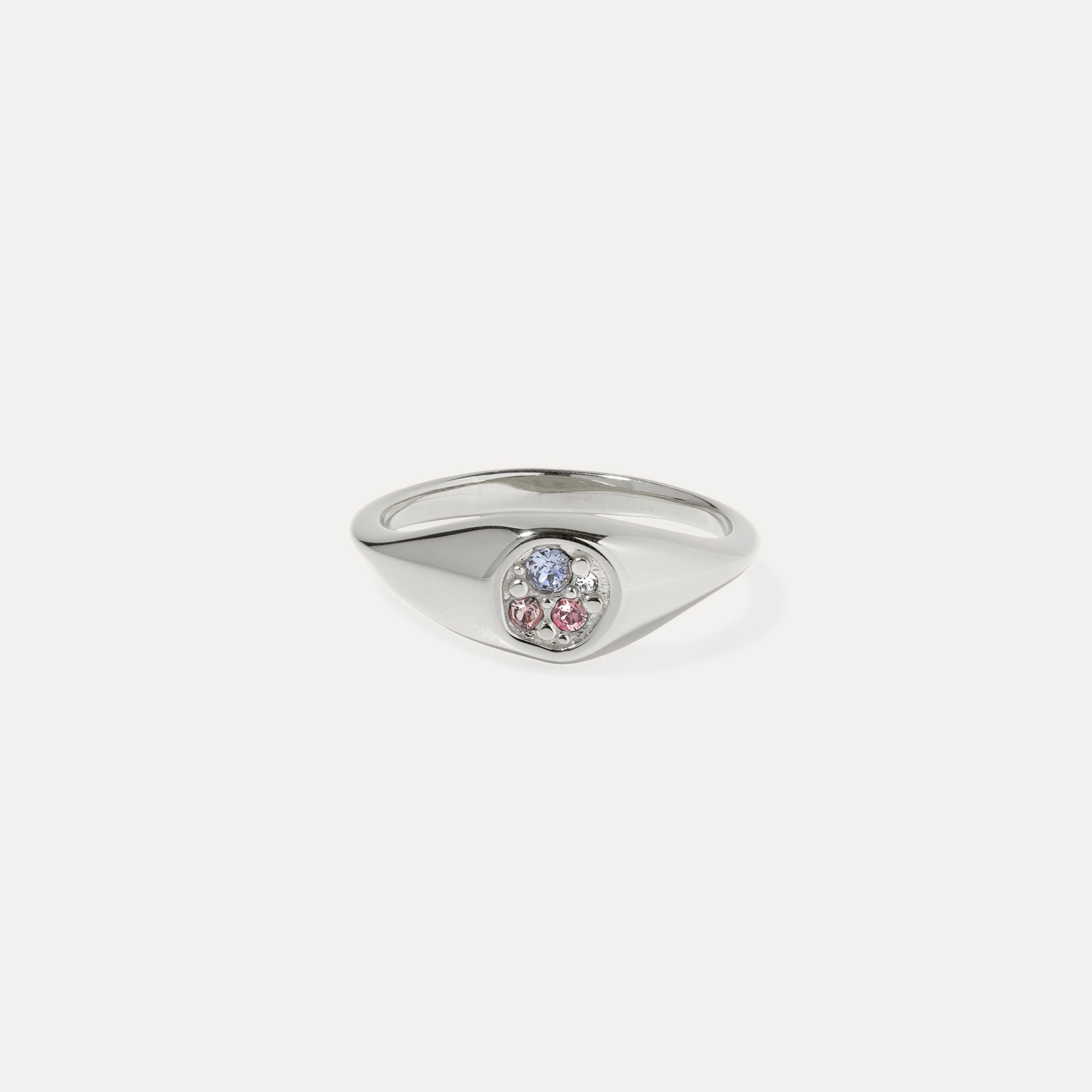 Stilnest Belong Pavé Ring 24k Gold Vermeil Gr 52 Kristall