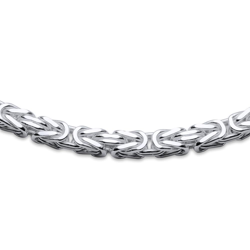 JEWLIX Königskette Herren 925er Silber 5mm Vierkant