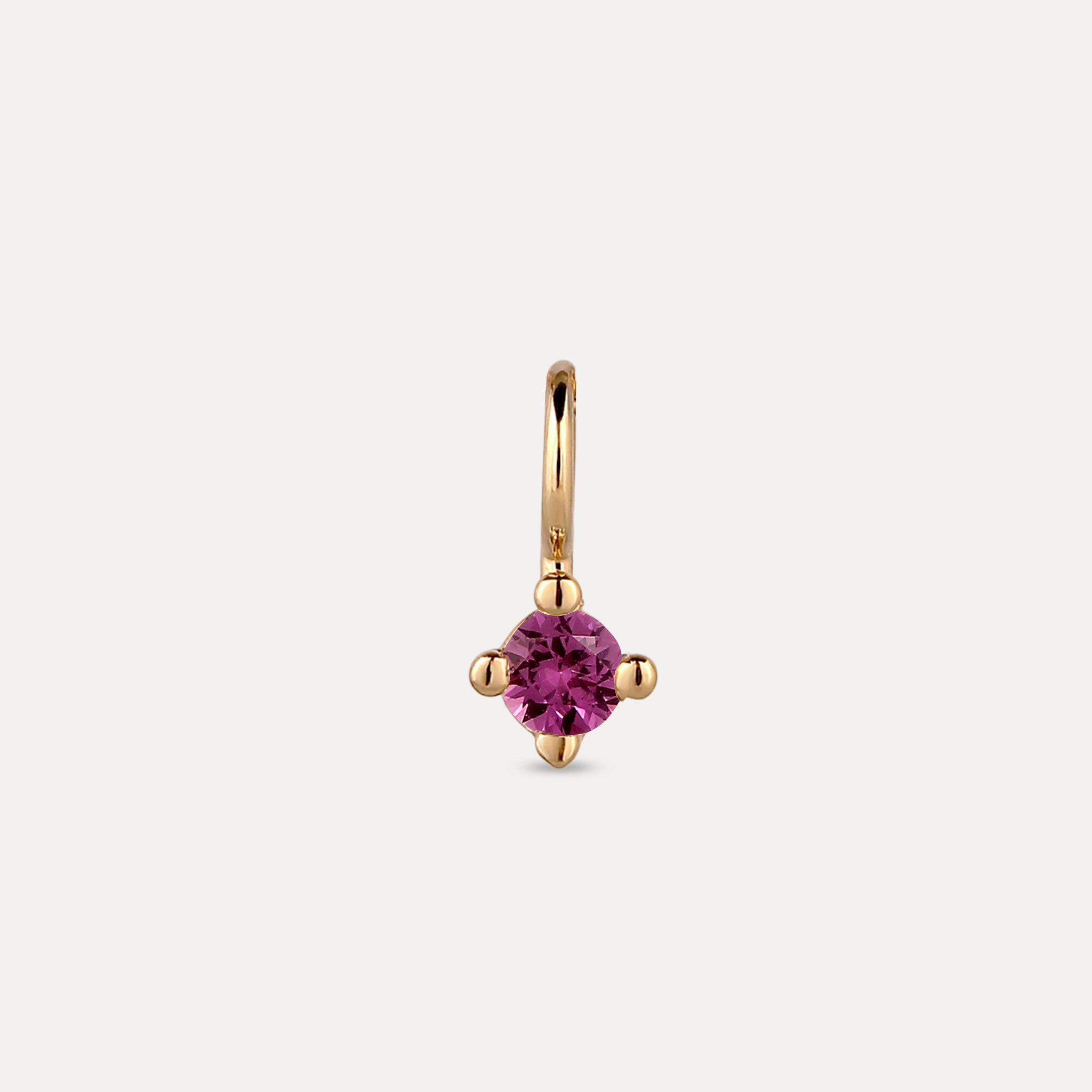Stilnest Minimalist Birthstone Charm Anhänger Gold Januar
